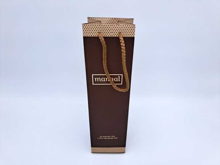 Branded cardboard bag — custom printing by Pergament, Chisinau