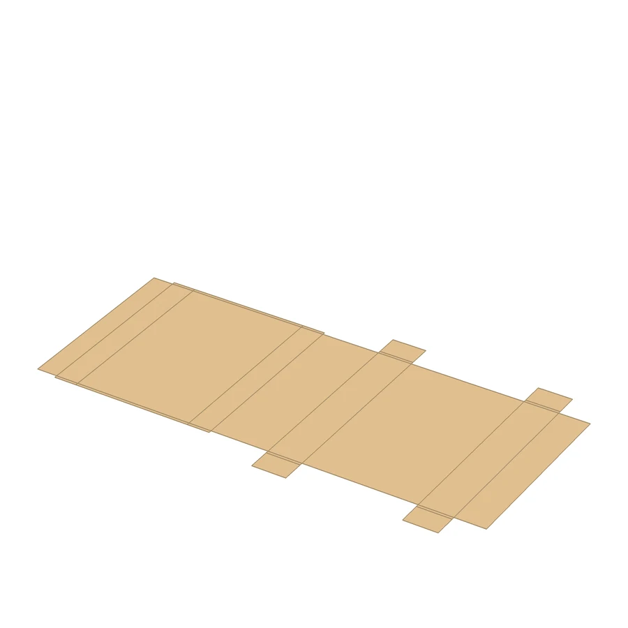 Lid-and-base box 160×100×30 mm, Construction no. 232555, Pergament